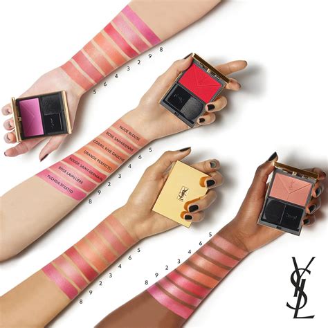 ysl couture blush swatches
